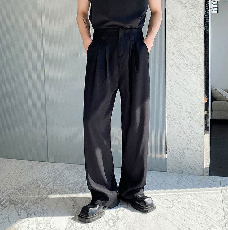 Buy VAN HEUSEN Mens Comfort Fit Solid Trousers | Shoppers Stop